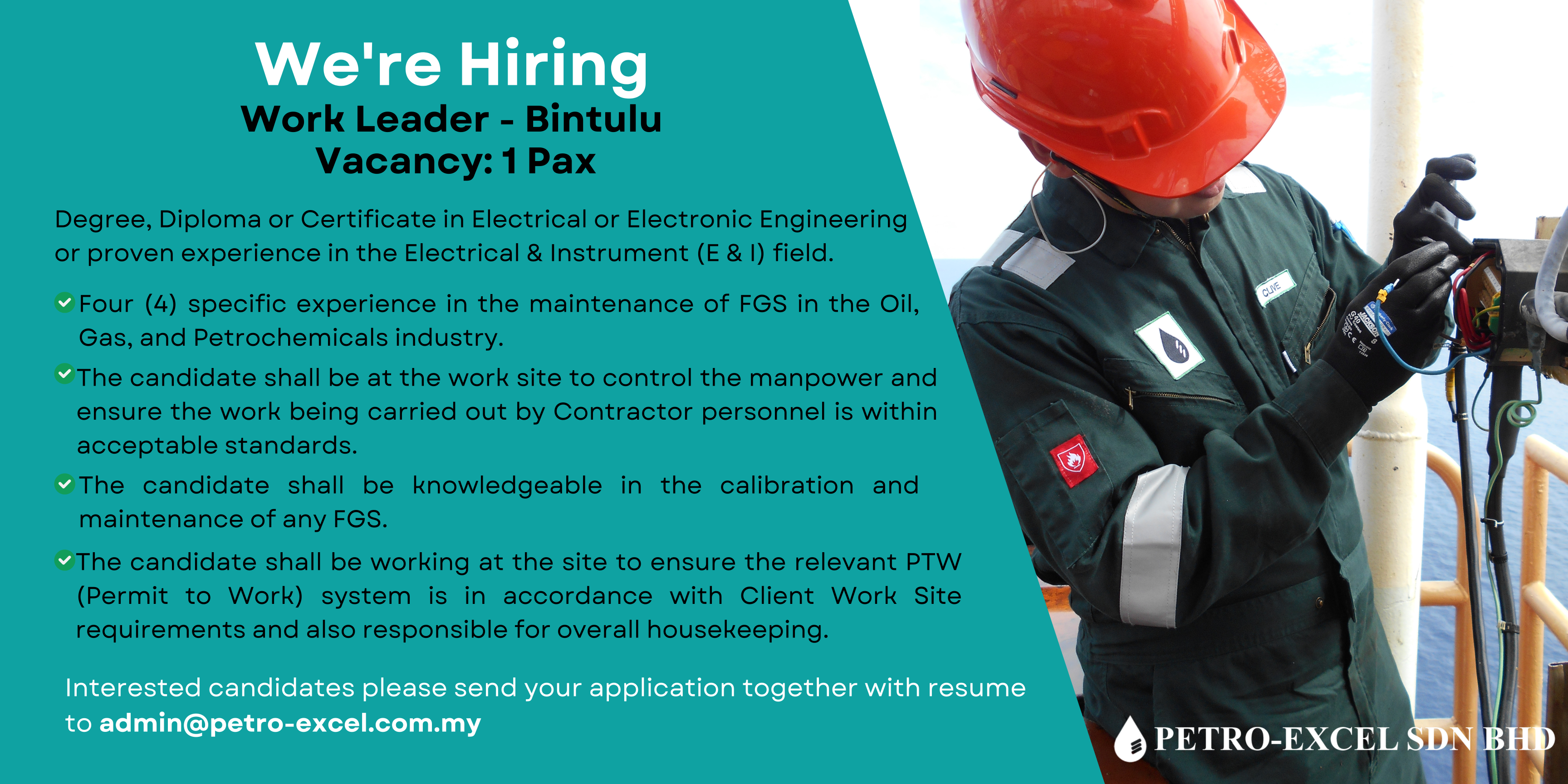 Work Leader - Bintulu